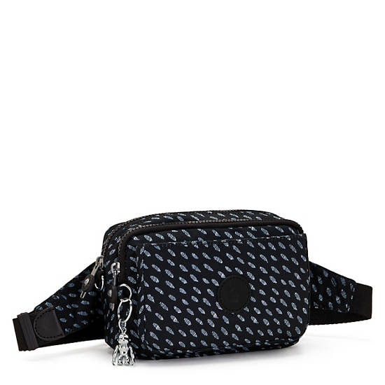 Kipling Abanu Multi Printed Convertible Crossbody Táska Fekete | HU 1031UZ